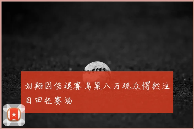 刘翔因伤退赛鸟巢八万观众愕然注目田径赛场