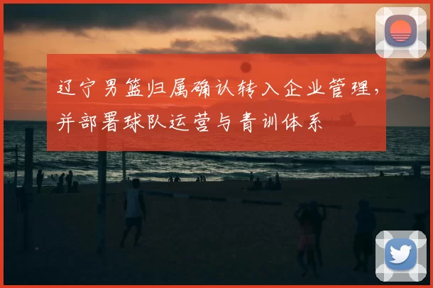 辽宁男篮归属确认转入企业管理，并部署球队运营与青训体系